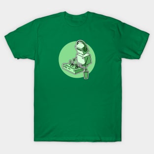 Robot Playing Drum Machine T-Shirt